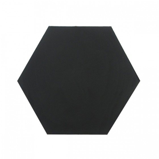 Gạch lục giác trơn màu đen